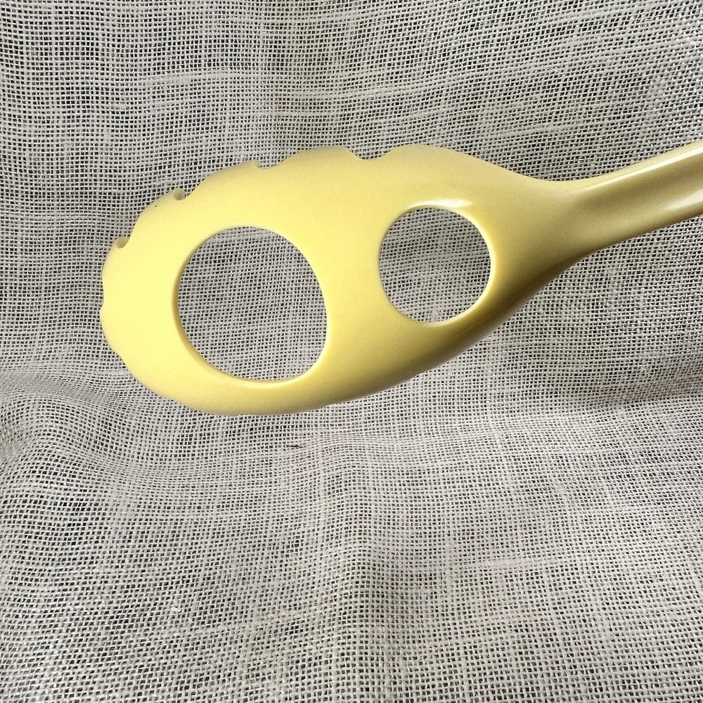 Vintage Trudeau‎ Yellow Pasta Server Spaghetti Spoon Mid Cent 4005 Kitchen 1970s